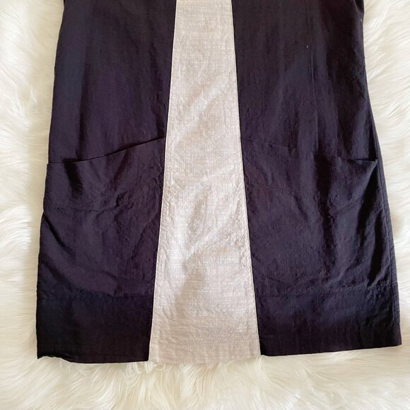 Birds of North America Blue Cream Cotton Mod Mini Shift Sleeveless Dress - Picture 3 of 7